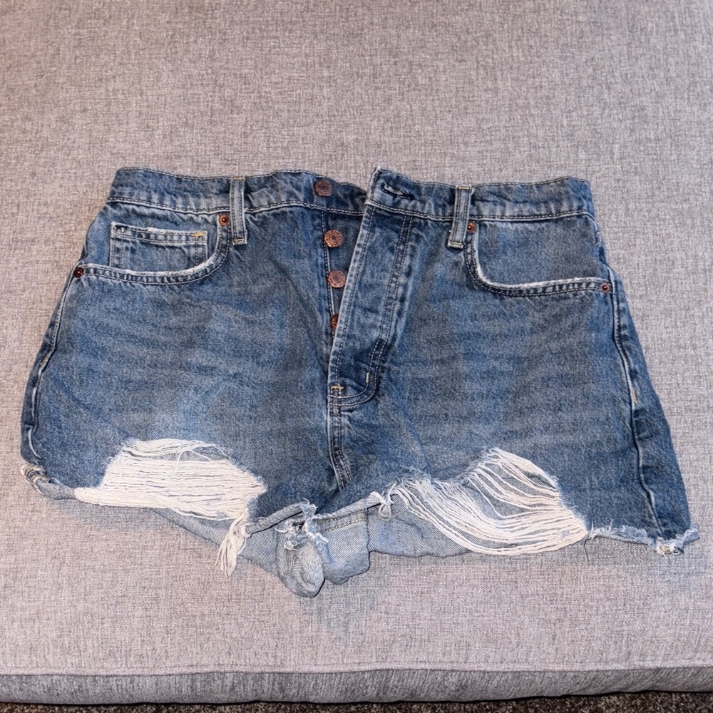 Denim Distressed Women Shorts